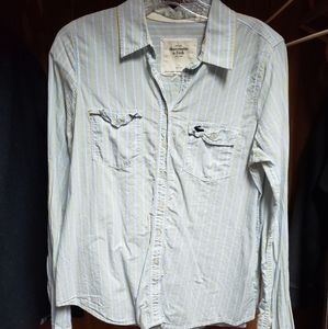 A&f button down shirt